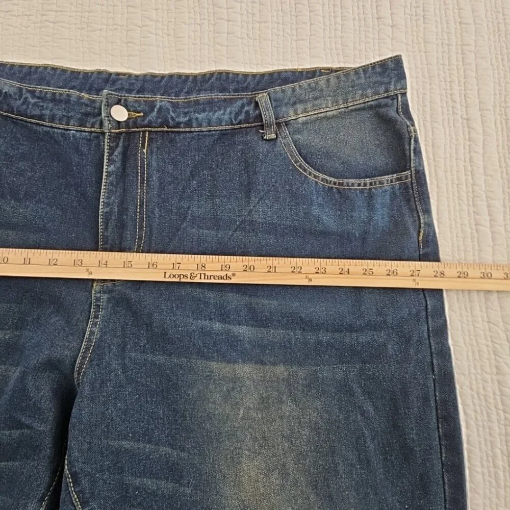 Manfinity Jeans Men's 5XL (50x31) Indigo Wash Stretch Denim EUC Comfort Workwear
